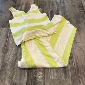 Zara kids pinstripe lime outfit